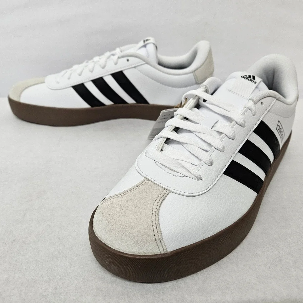 Adidas VL Court 3.0 Skateboarding Shoes ID6285 White Core Black Men's Size 10.5 - Picture 4 of 11